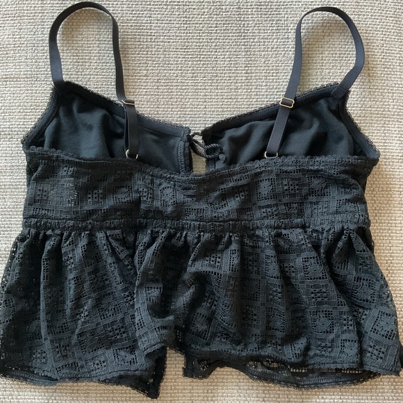 Aerie Black Lace black top XL - Picture 4 of 5